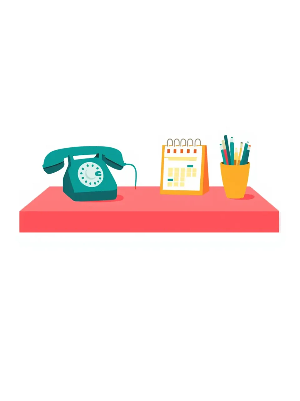 Journée du personnel administratif: Illustration colorée