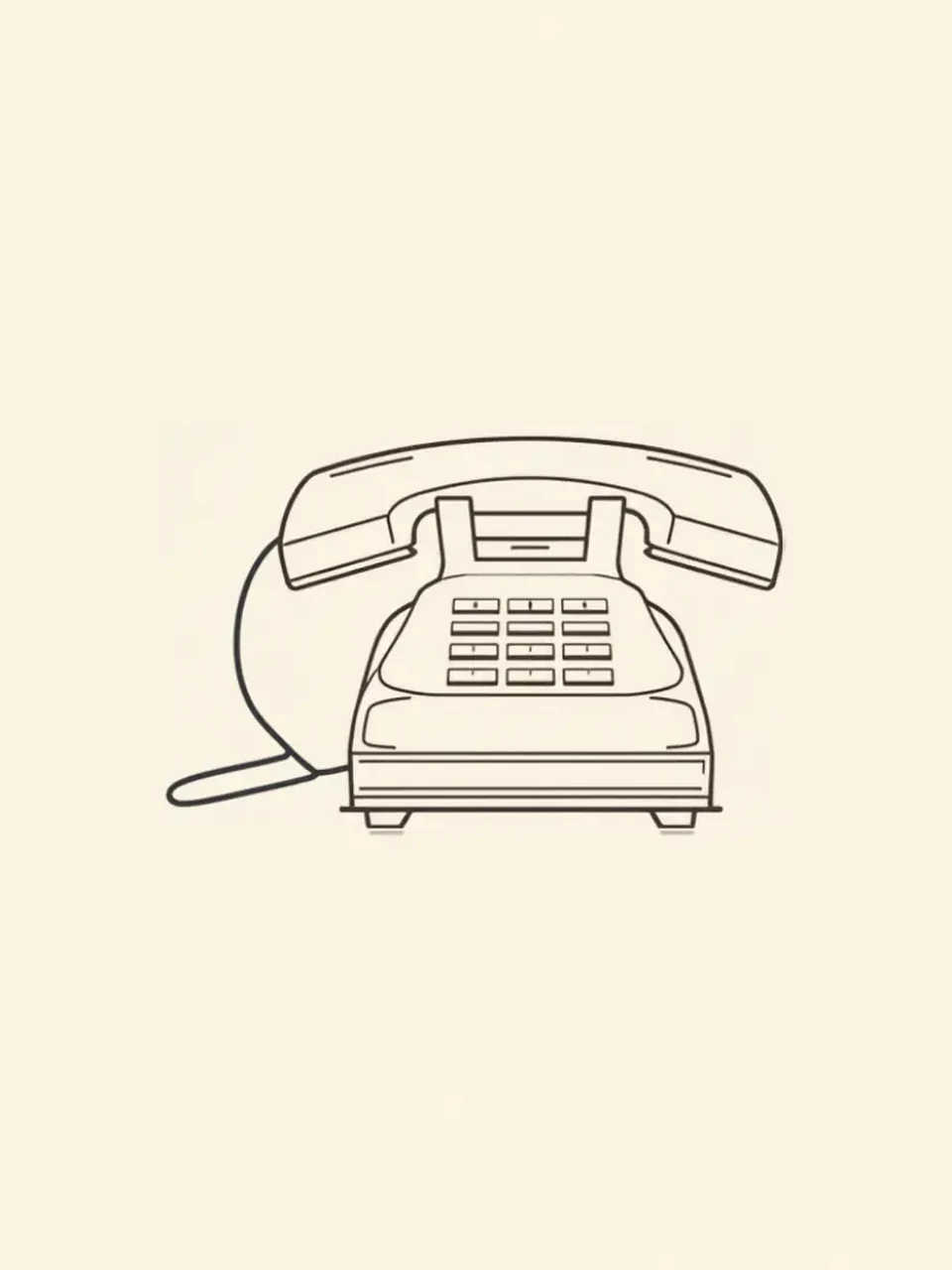 Journée du personnel administratif: Dessin au trait minimaliste