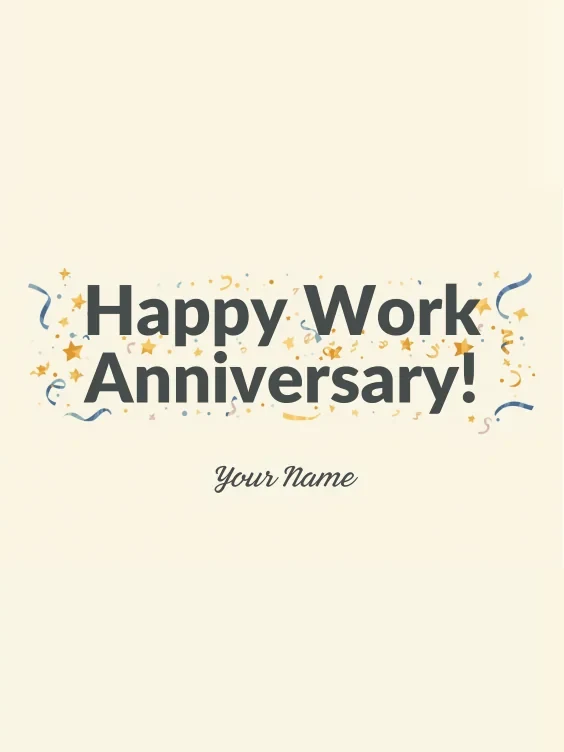 Anniversary group card cover design