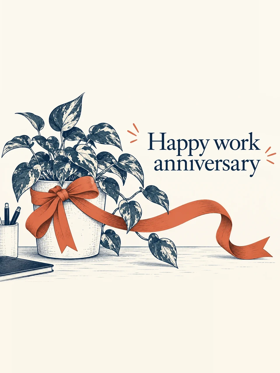 Happy work anniversary, Design 1