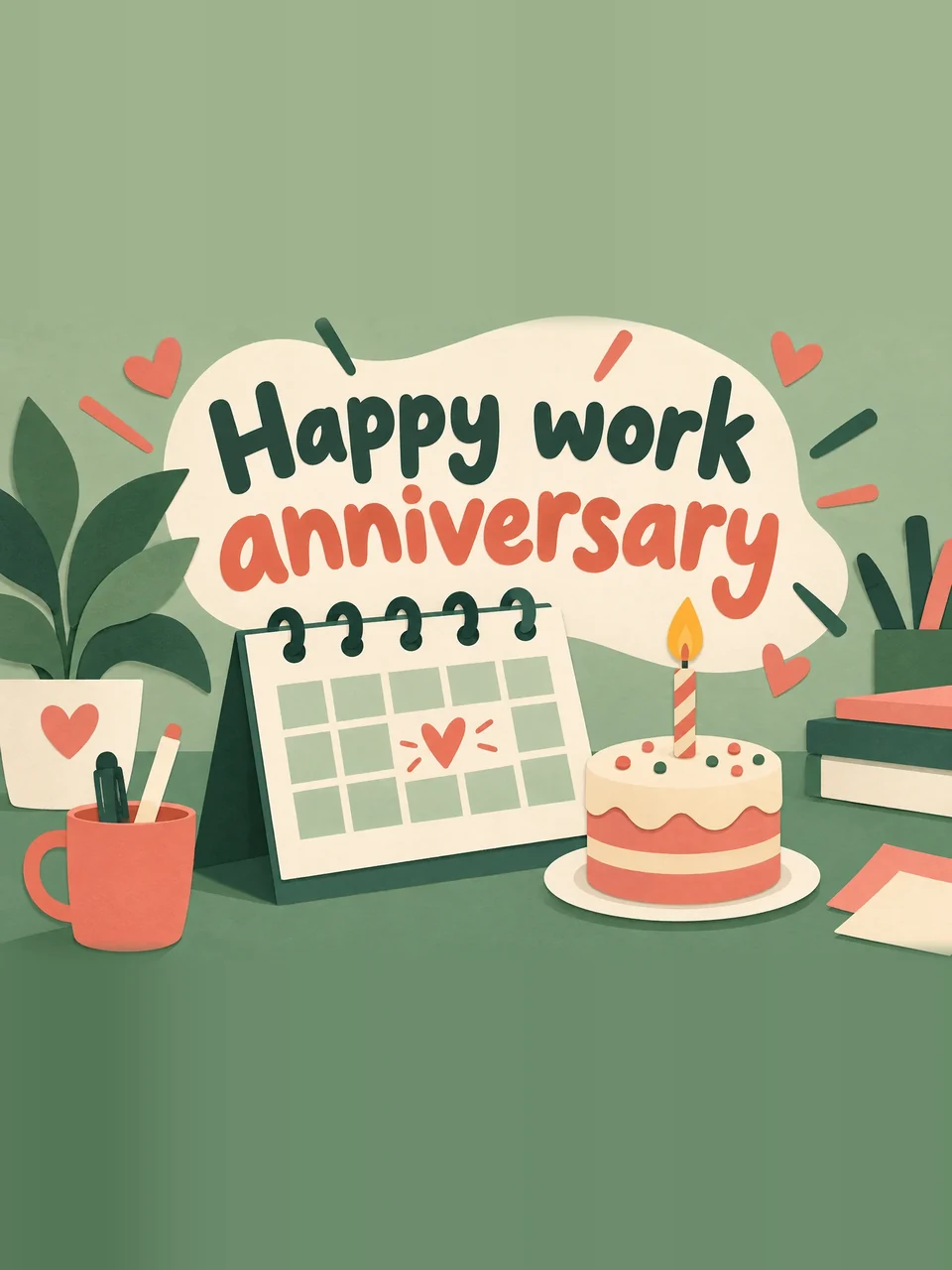 Happy work anniversary, Design 2