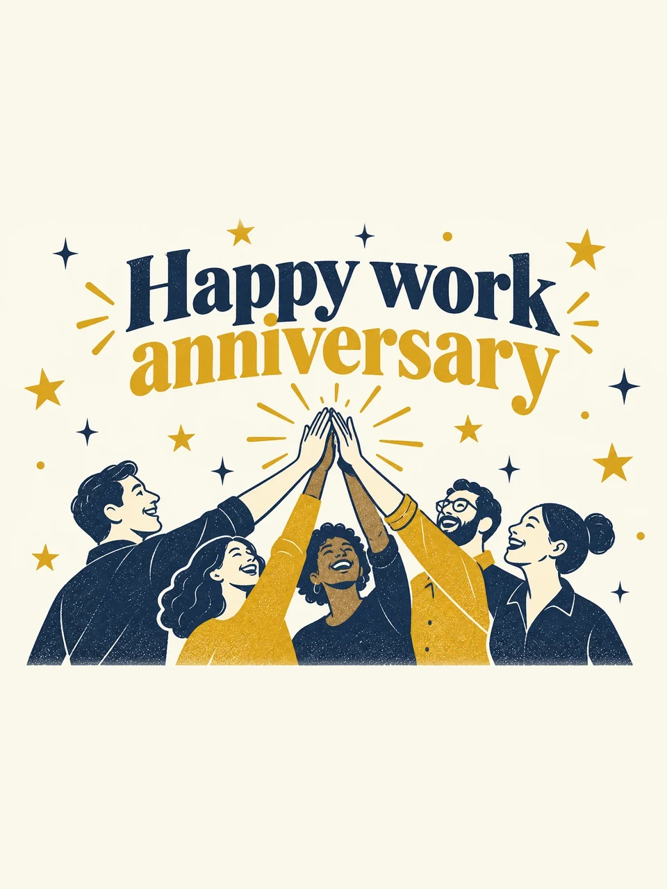 Happy work anniversary, Design 4