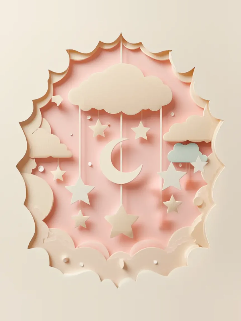 Fête prénatale: Illustration en relief