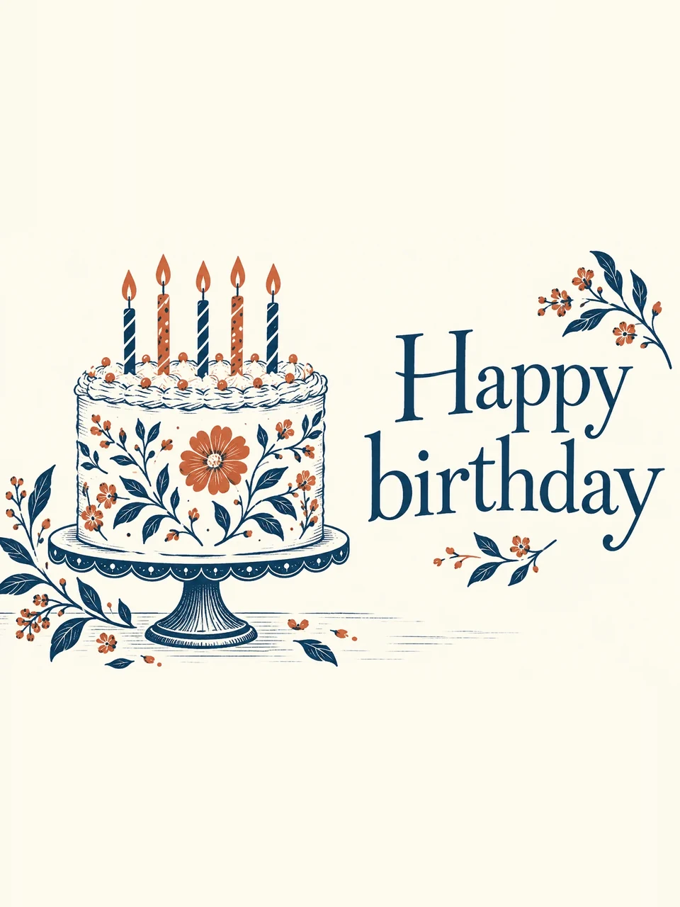 Happy birthday, Design 1