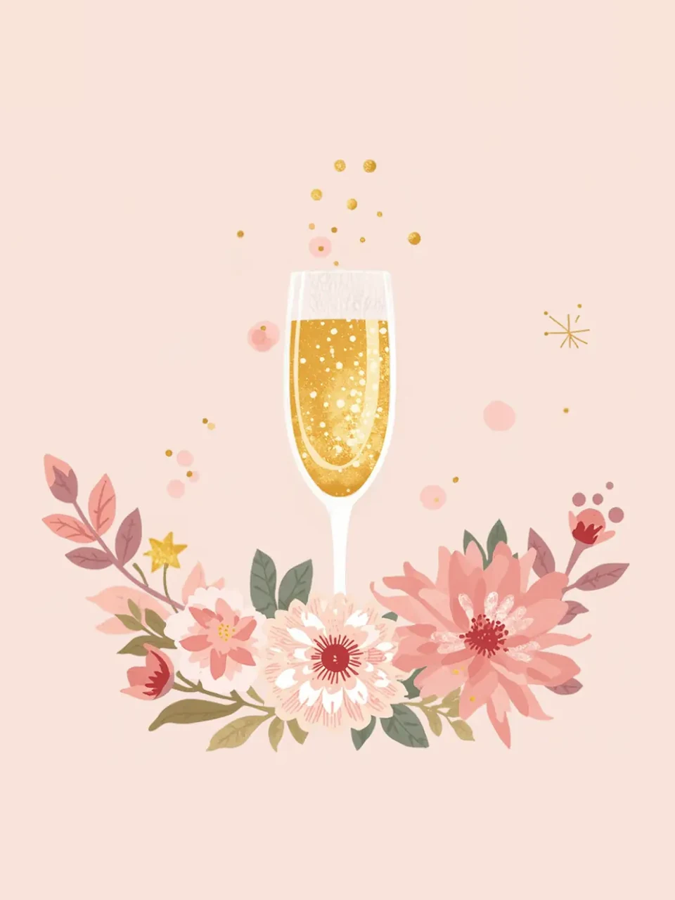 Fête de la future mariée: Illustration colorée