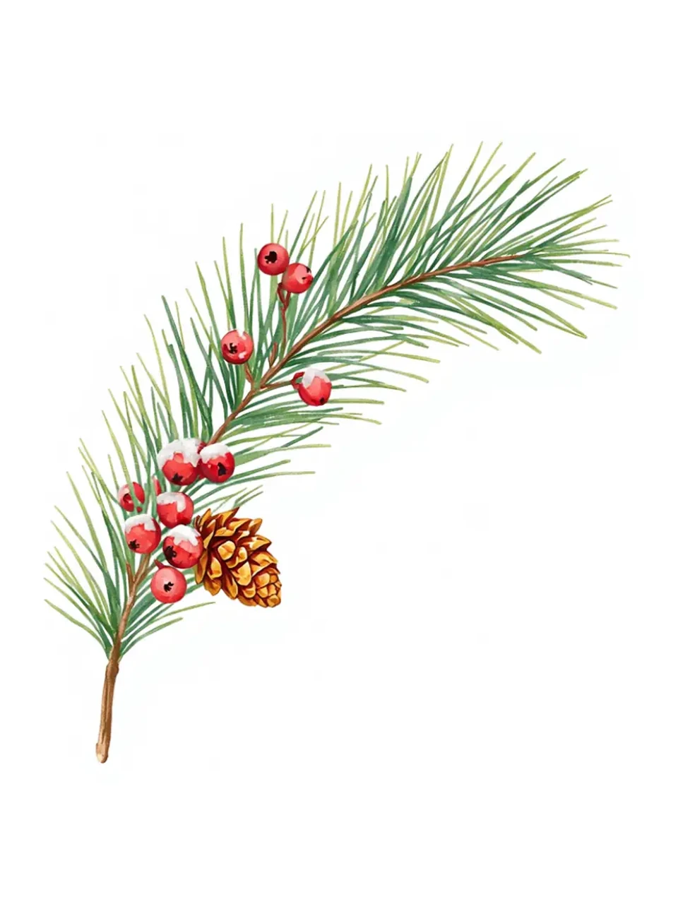 Noël: Illustration à l’aquarelle