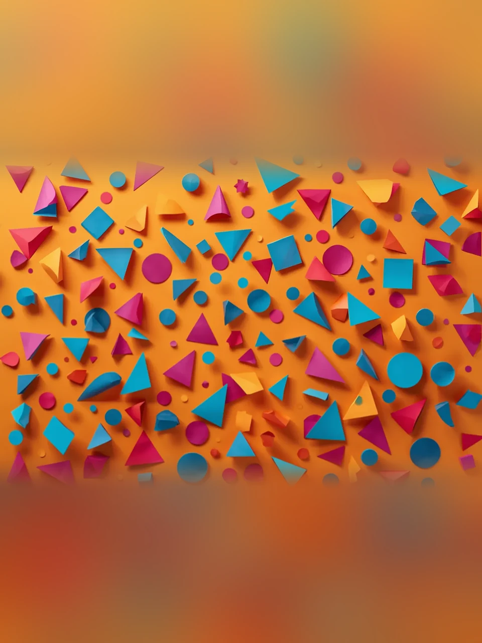 Confettis géométriques colorés