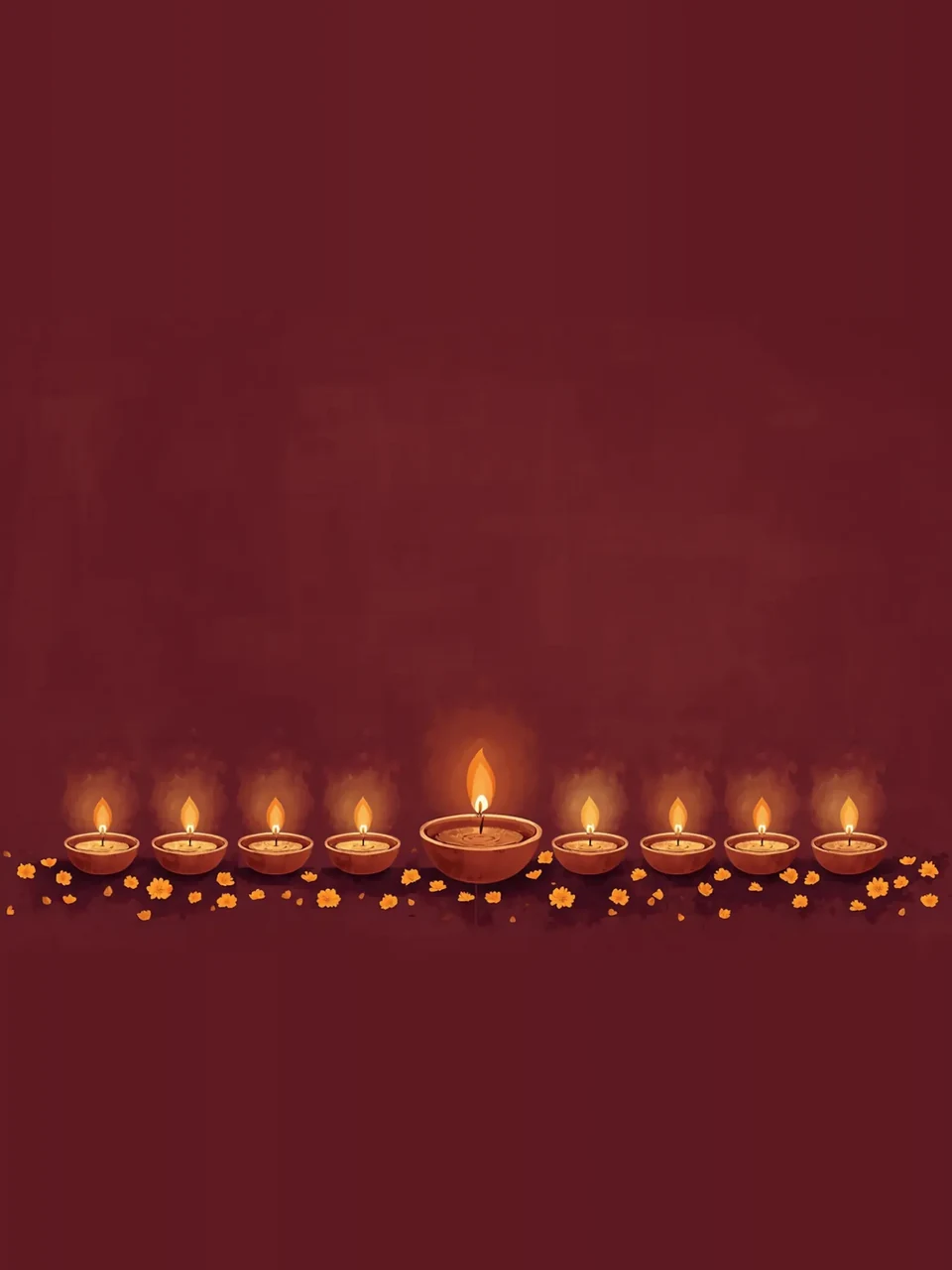 Diwali: Illustration à l’aquarelle