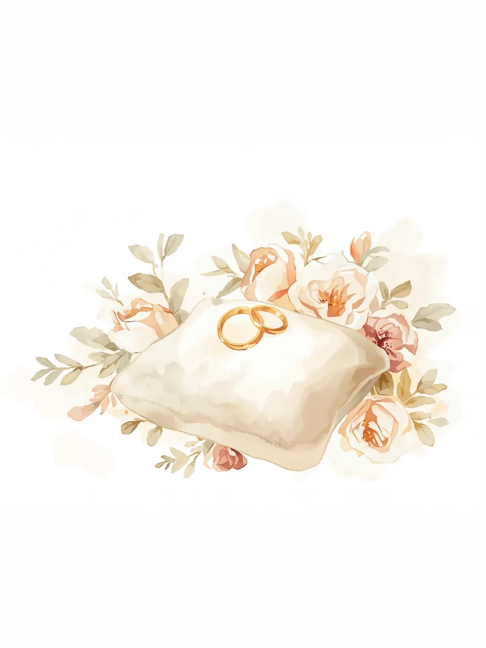 Fiançailles: Illustration à l’aquarelle