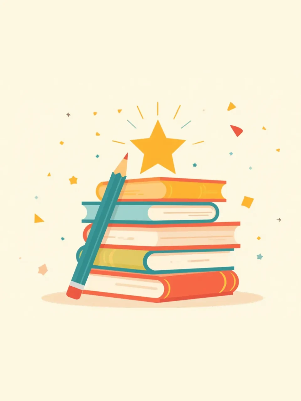 Examen réussi: Illustration colorée
