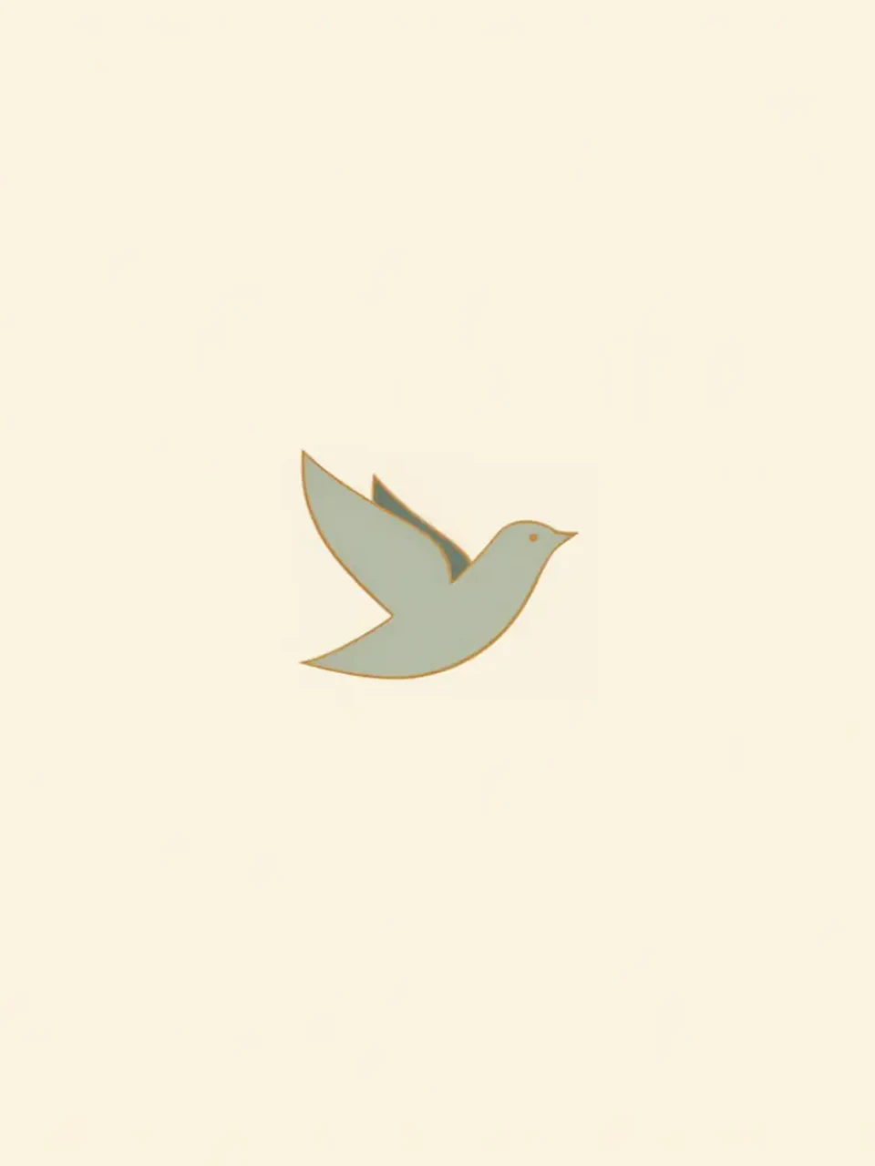 Oiseau en vol minimaliste