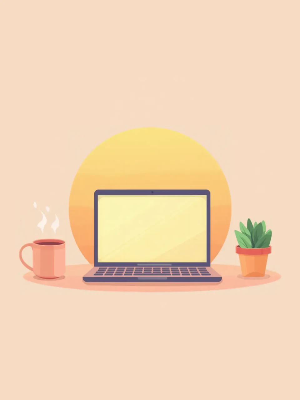 Bon retour: Illustration colorée