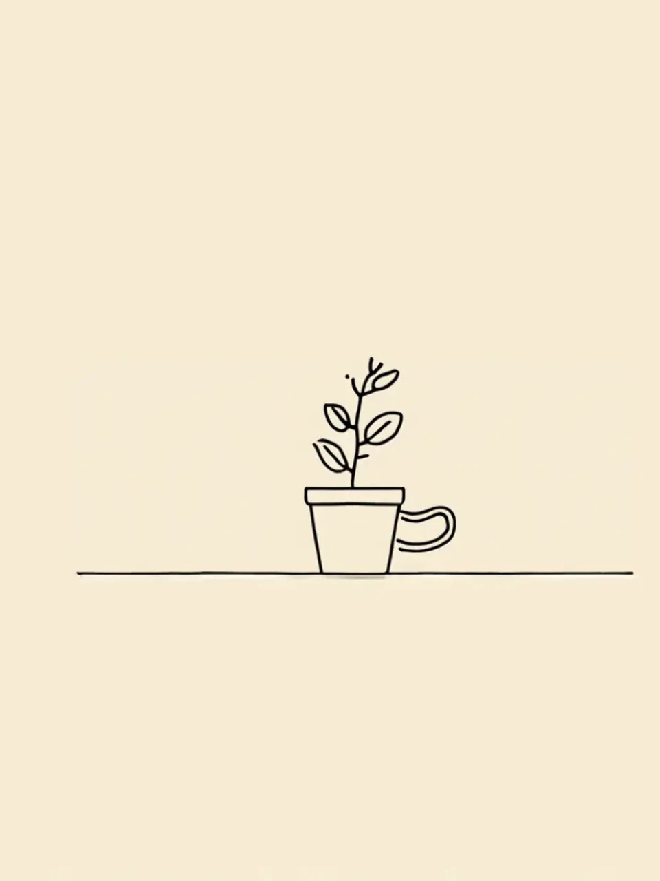 Bon retour: Dessin au trait minimaliste