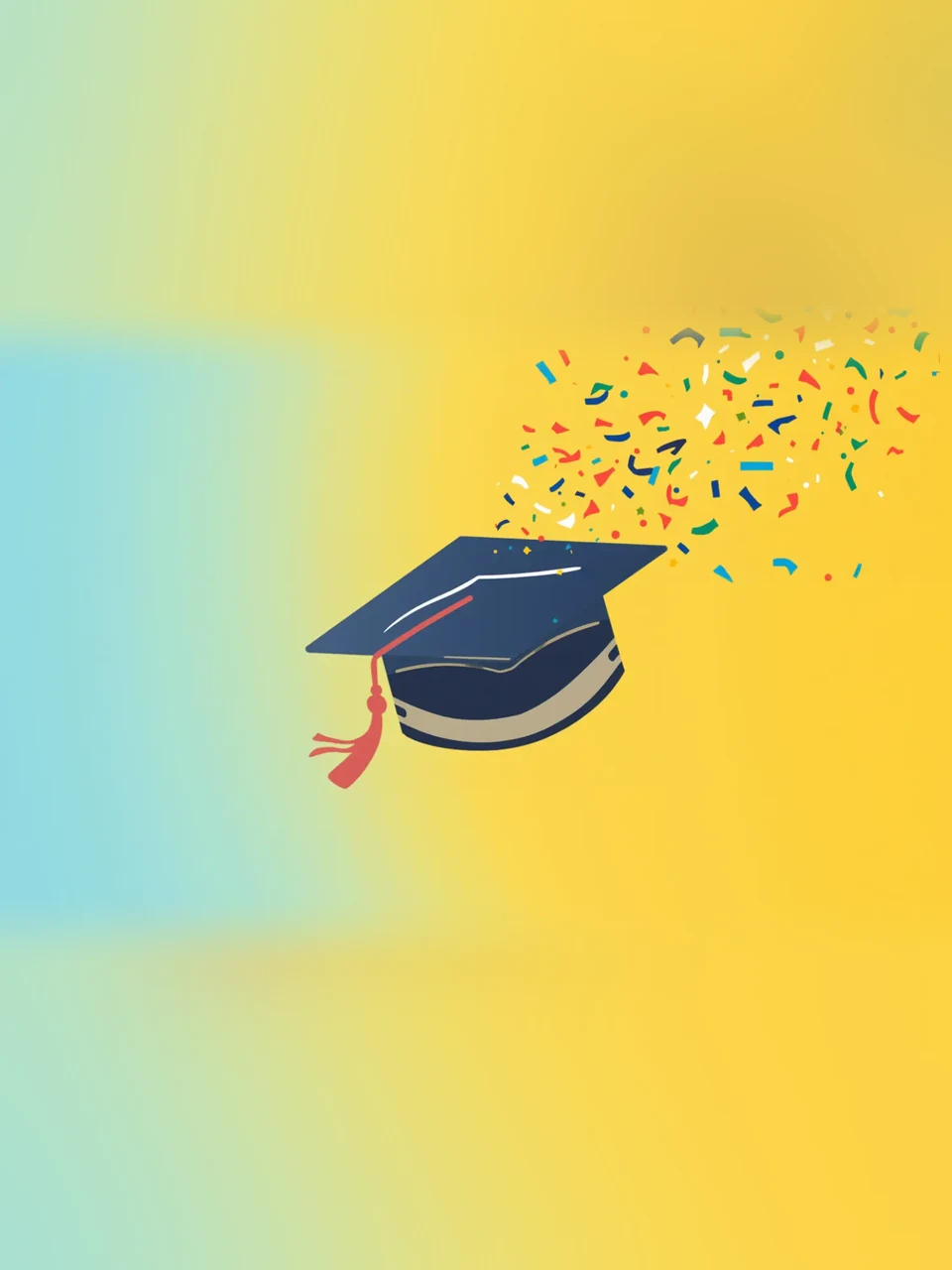Remise de diplôme: Illustration colorée