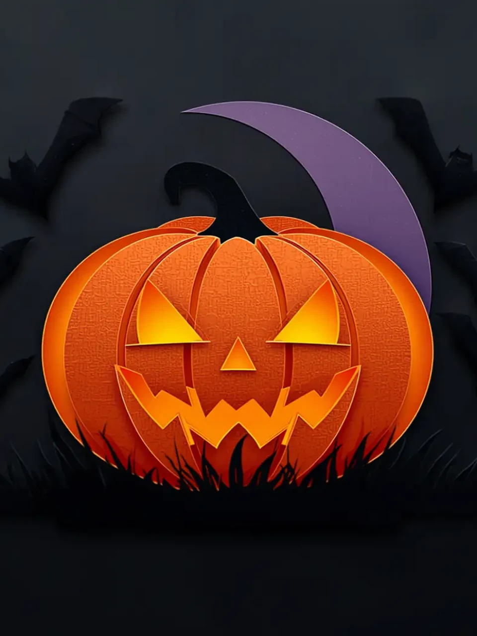 Halloween: Illustration en relief