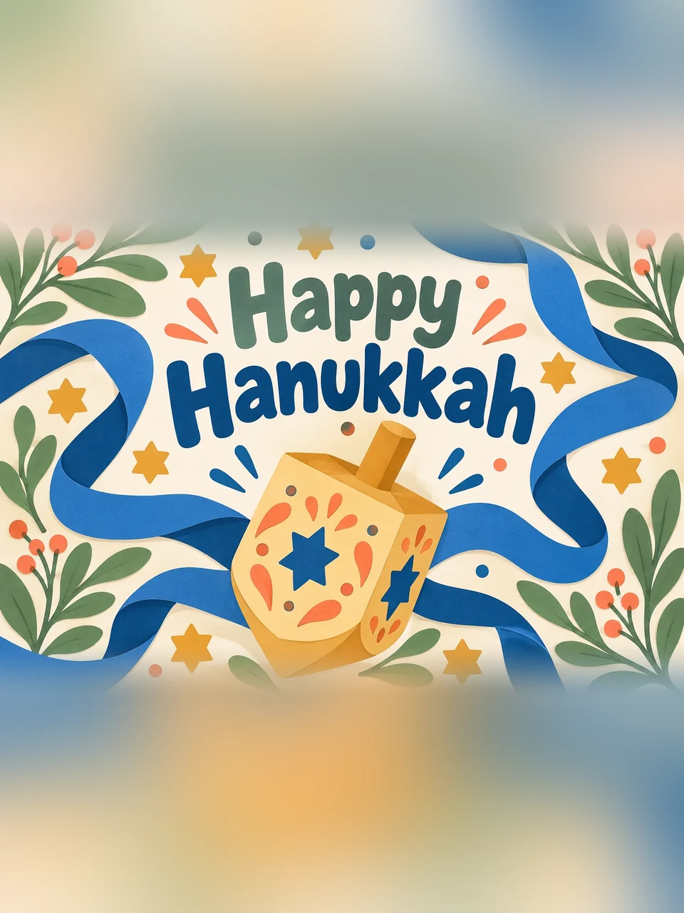 Happy Hanukkah, Design 2