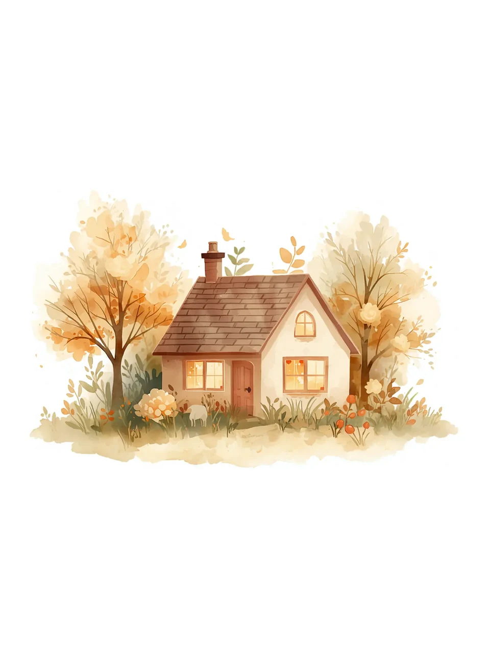 Pendaison de crémaillère: Illustration à l’aquarelle