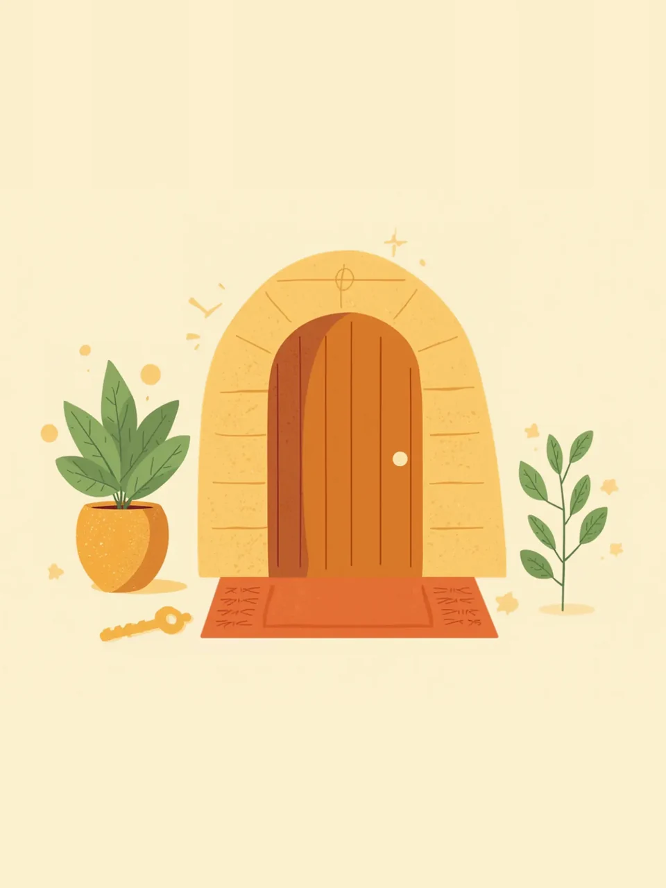 Pendaison de crémaillère: Illustration colorée
