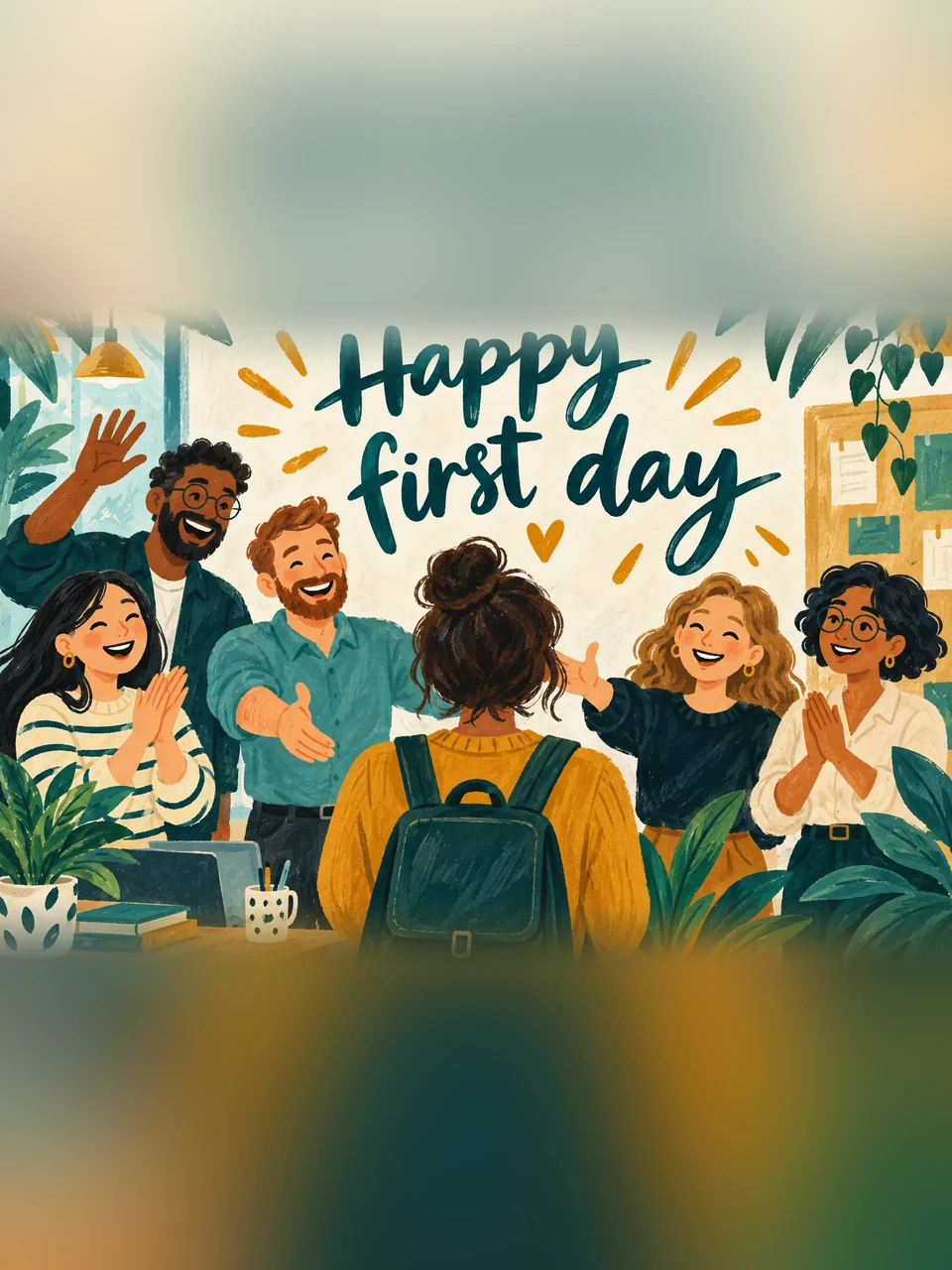 Happy first day, Design 3
