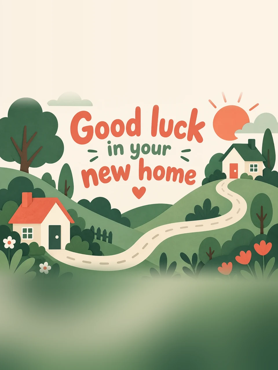 Good luck in your new home, Design 2