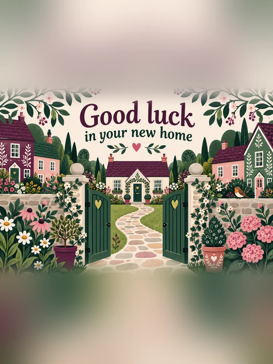 Good luck in your new home, Design 5