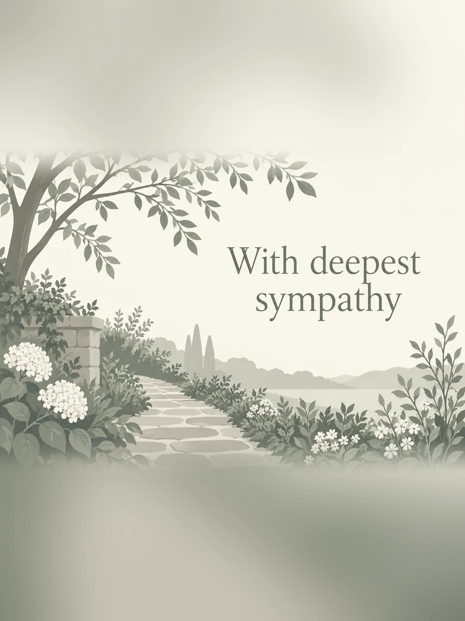 With deepest sympathy, Design 5