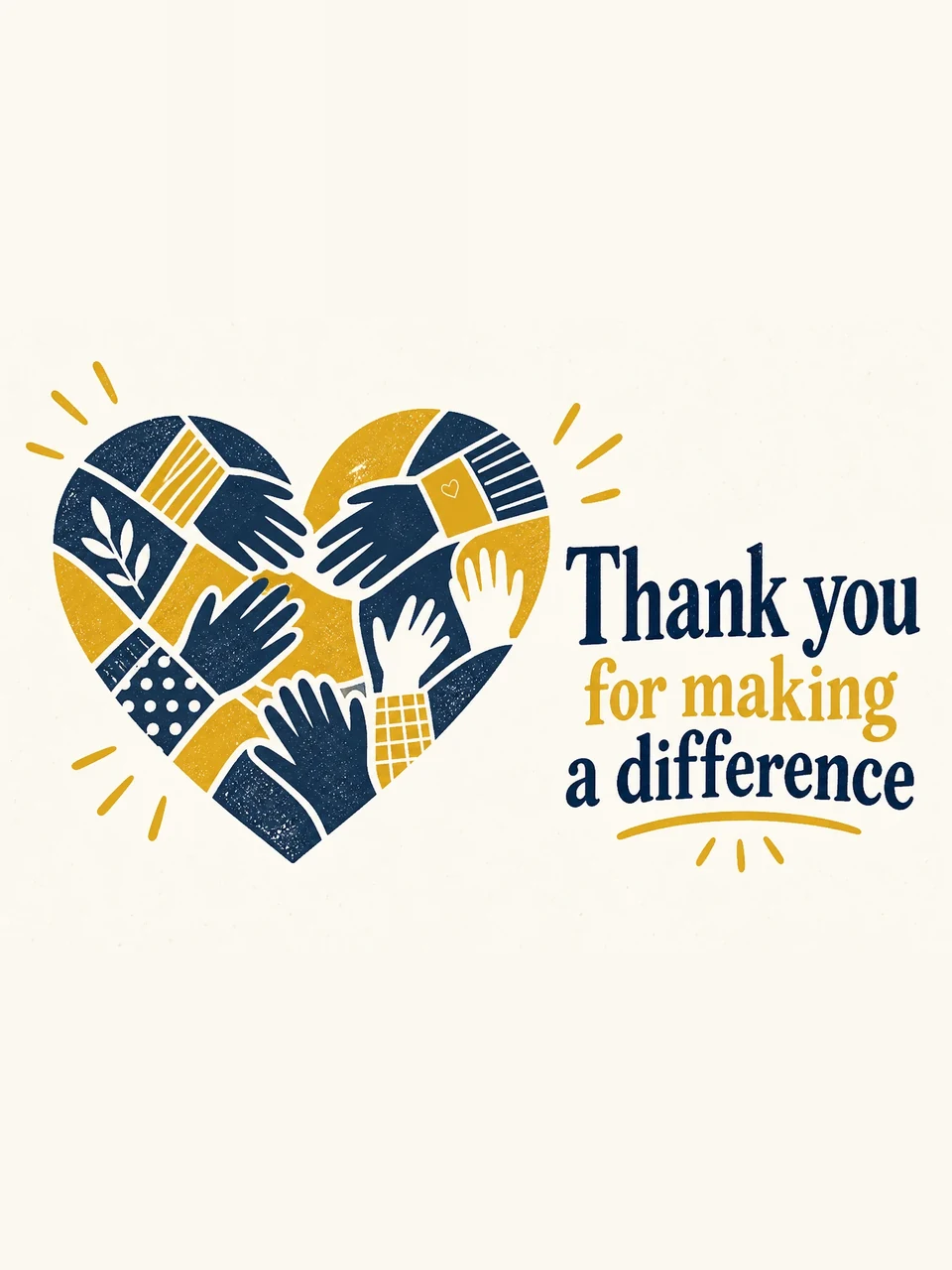 Thank you for making a difference, Design 4