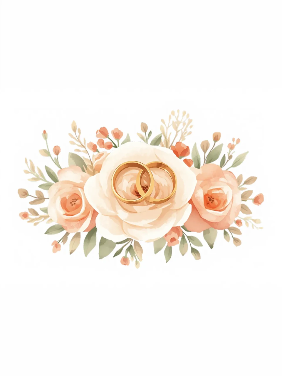 Anniversaire de mariage: Illustration à l’aquarelle