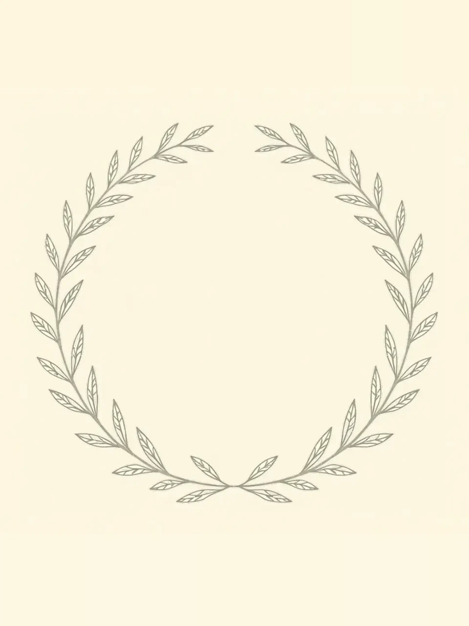 Délicate couronne de laurier