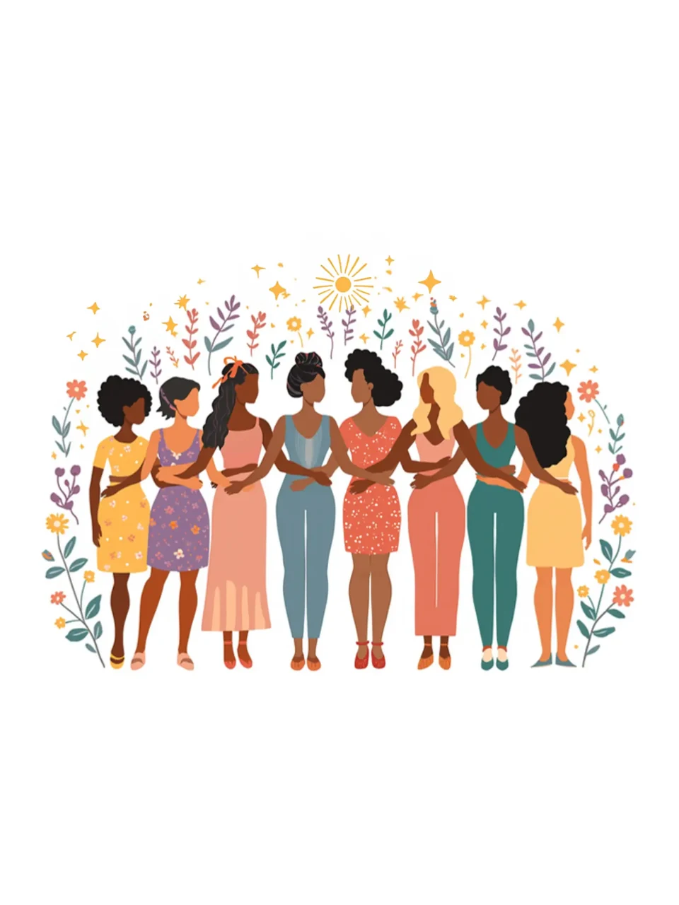 Journée des femmes: Illustration colorée