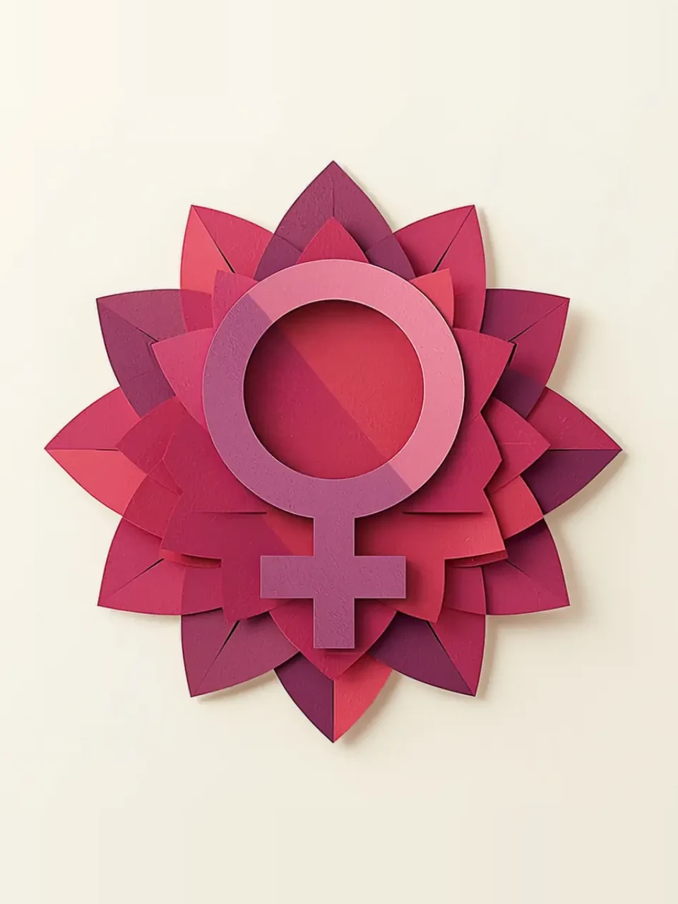 Journée des femmes: Illustration en relief